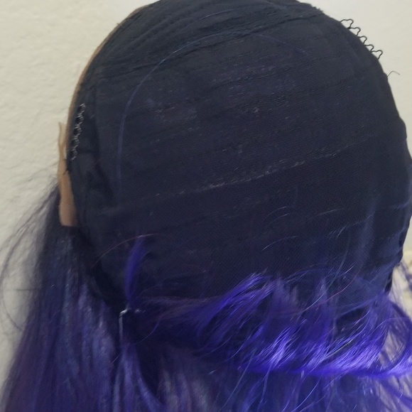 Sapphire dark Blue lace Front Wig main image 6